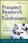 Image for Prospect research for fundraisers: the essential handbook