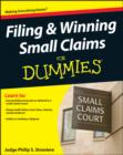 Image for Filing &amp; Winning Small Claims For Dummies