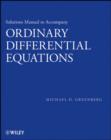 Image for Solutions manual to accompany Ordinary differential equations
