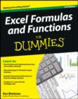 Image for Excel formulas and functions for dummies