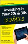 Image for Investing in your 20s and 30s for dummies