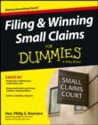 Image for Filing &amp; winning small claims for dummies