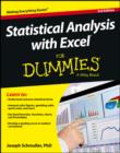 Image for Statistical analysis with Excel for dummies