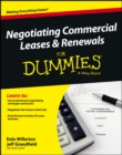 Image for Negotiating Commercial Leases &amp; Renewals For Dummies