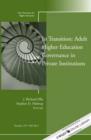 Image for In Transition: Adult Higher Education Governance in Private Institutions