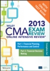 Image for Wiley CMA Exam Review 2013 Online Intensive Review + Test Bank : Complete Set