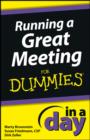 Image for Running a Great Meeting In a Day For Dummies
