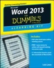 Image for Word 2013 elearning kit for dummies