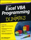Image for Excel VBA Programming for Dummies