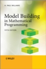 Image for Model building in mathematical programming