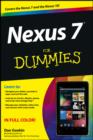 Image for Nexus 7 for dummies (Google tablet)