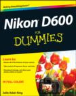 Image for Nikon D600 For Dummies