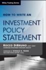 Image for How to Write an Investment Policy Statement