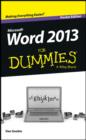 Image for Word 2013 for dummies