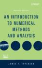 Image for An introduction to numerical methods and analysis