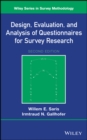 Image for Design, Evaluation, and Analysis of Questionnaires for Survey Research