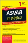 Image for ASVAB For Dummies, 1 Year Online Renewal