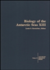 Image for Biology of the Antarctic Seas XIII