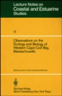 Image for Observations on the Ecology and Biology of Western  Cape Cod Bay, Massachusetts V11