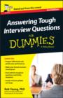 Image for Answering tough interview questions for dummies