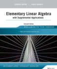 Image for Elementary linear algebra with supplemental applications