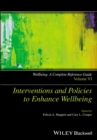 Image for Wellbeing: a complete reference guide. (Interventions and policies to enhance wellbeing)