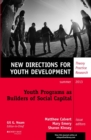 Image for Youth Programs as Builders of Social Capital: New Directions for Youth Development, Number 138