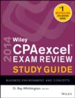 Image for Wiley CPA excel exam review 2014 study guide.: (Business environment and concepts)