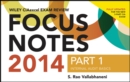 Image for Wiley CIAexcel exam review 2014 focus notesPart 1,: Internal audit basics : Pt. 1 : Internal Audit Basics