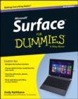 Image for Surface for dummies