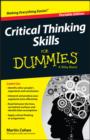 Image for Critical thinking skills for dummies