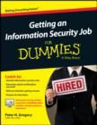 Image for Getting an information security job for dummies
