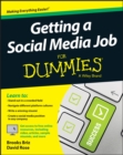 Image for Getting a social media job for dummies