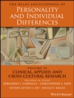 Image for The Wiley Encyclopedia of Personality and Individual Differences, Clinical, Applied, and Cross-Cultural Research