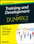 Image for Training and development for dummies