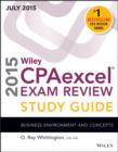 Image for Wiley CPAexcel exam review 2015 study guide: business environment and concepts