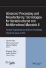 Image for Advanced Processing and Manufacturing Technologies for Nanostructured and Multifunctional Materials II, Volume 36, Issue 6