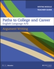 Image for English language arts.: teacher guide : argument writing.