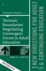 Image for Tectonic Boundaries: Negotiating Convergent Forces in Adult Education: New Directions for Adult and Continuing Education, Number 149