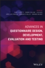 Image for Advances in Questionnaire Design, Development, Evaluation and Testing