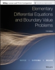 Image for Boyce&#39;s Elementary differential equations and boundary value problems