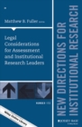 Image for Legal considerations for assessment and institutional research leaders
