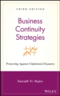 Image for Business continuity strategies: protecting against unplanned disasters