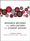 Image for Research methods and applications for student affairs