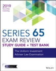 Image for Wiley series 65 exam review 2019 + test bank: the uniform investment advisor law examination