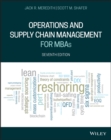 Image for Operations and supply chain management for MBAs