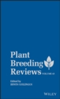 Image for Plant Breeding Reviews. Volume 42