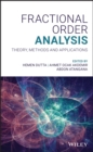 Image for Fractional Order Analysis: Theory, Methods and Applications