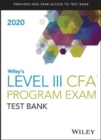 Image for Wiley&#39;s Level III CFA Program study guide + test bank 2020
