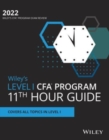 Image for Wiley&#39;s Level I CFA Program 11th Hour Final Review Study Guide 2021